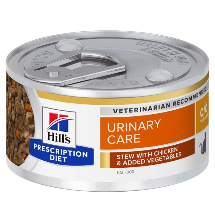 Hill's Prescription Diet C/D Urinary Multicare Boîtes Pour Chat Au Poulet Et Légumes - 24 X 82g 3 Hill's Prescription Diet C/D Urinary Multicare Boîtes Pour Chat Au Poulet Et Légumes - 24 X 82g