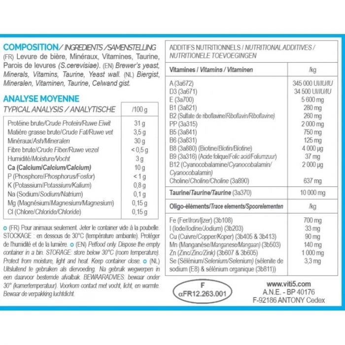 Vit'i5 Bleu (Remplace Les Vit'5 Canine Ca Et Vit'5 Little Ca) 6 Vit'i5 Bleu (Remplace Les Vit'5 Canine Ca Et Vit'5 Little Ca) – Image 4