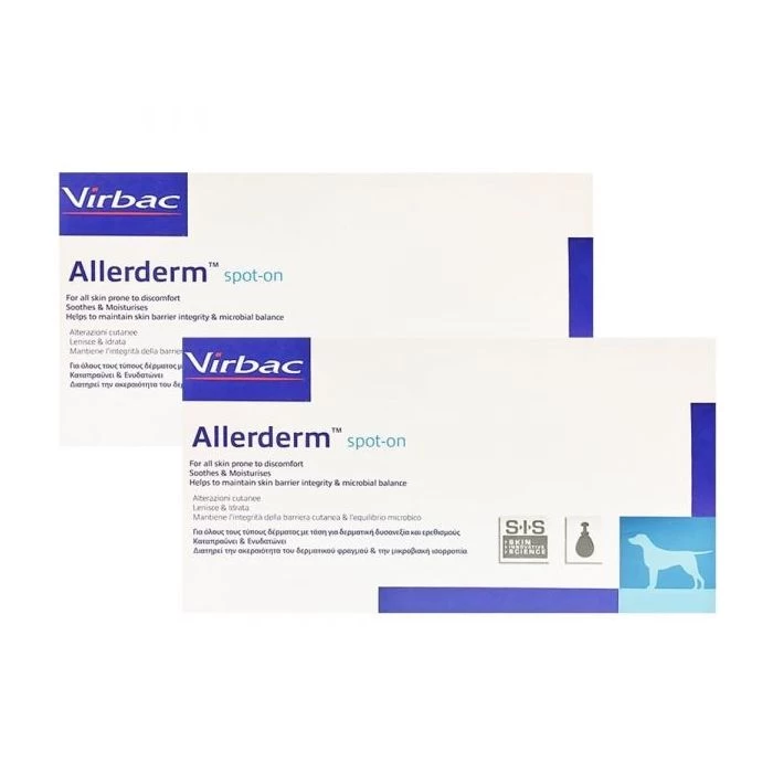 Virbac Allerderm Spot On Chien >10Kg - 6 Pipettes 3 Virbac Allerderm Spot On Chien >10Kg - 6 Pipettes
