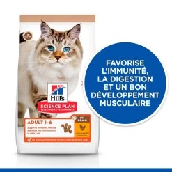 Hill's Science Plan No Grain Croquettes Sans Céréales Pour Chat Adulte Au Poulet - 1.5Kg -Alimen Tation Chats 52742036984 2 science plan chat adult no grain croquettes poulet copie