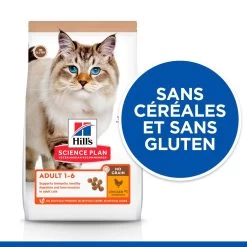 Hill's Science Plan No Grain Croquettes Sans Céréales Pour Chat Adulte Au Poulet - 1.5Kg -Alimen Tation Chats 52742036984 3 science plan chat adult no grain croquettes poulet copie