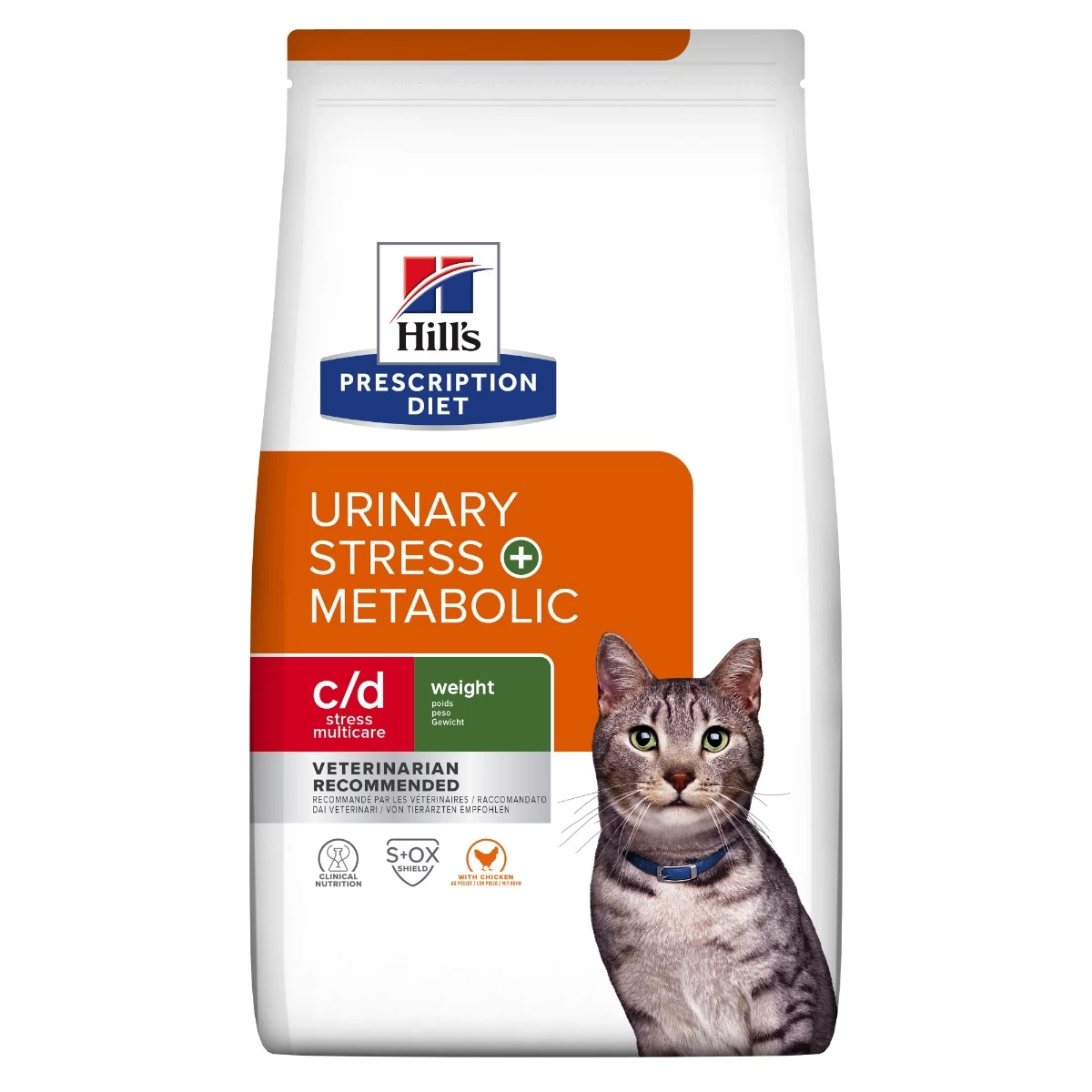 Hill's Prescription Diet C/D Urinay Stress + Metabolic Croquettes Pour Chat Au Poulet 5 Hill's Prescription Diet C/D Urinay Stress + Metabolic Croquettes Pour Chat Au Poulet – Image 3