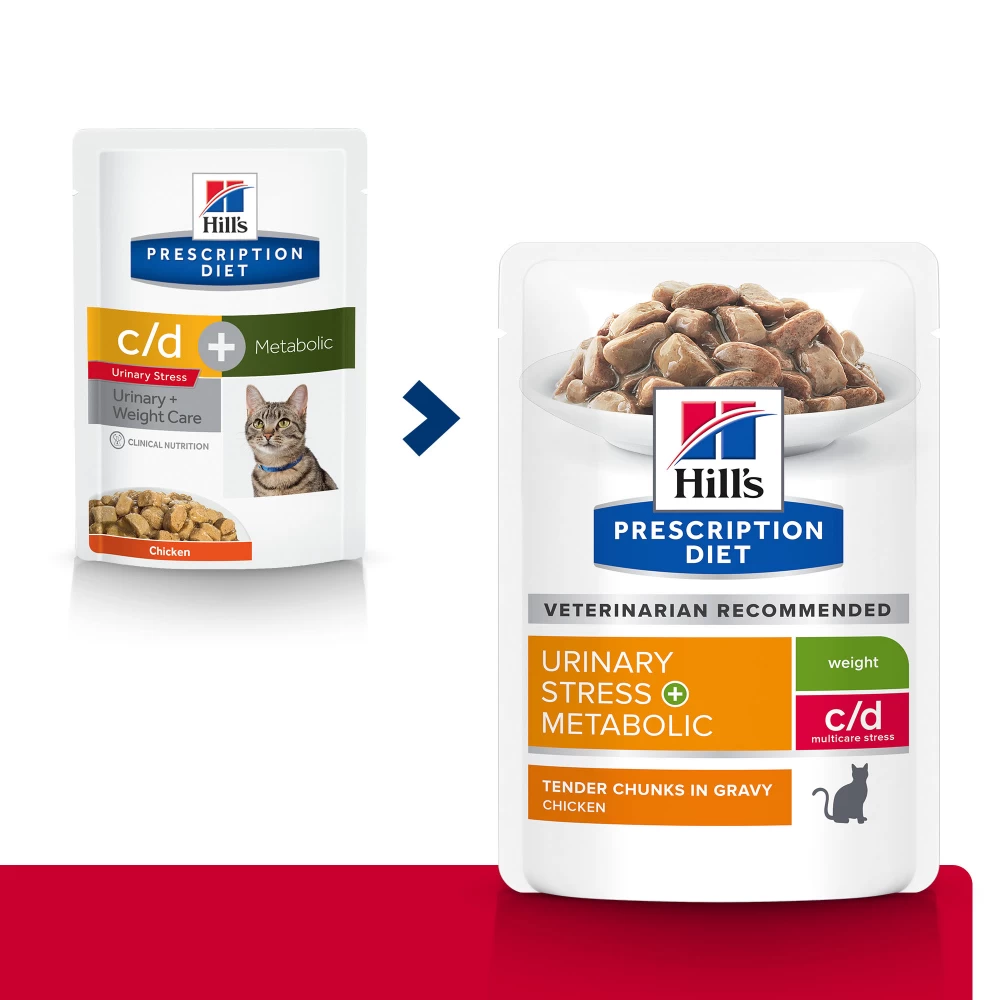 Hill's Prescription Diet C/D Urinay Stress + Metabolic Croquettes Pour Chat Au Poulet 11 Hill's Prescription Diet C/D Urinay Stress + Metabolic Croquettes Pour Chat Au Poulet – Image 9