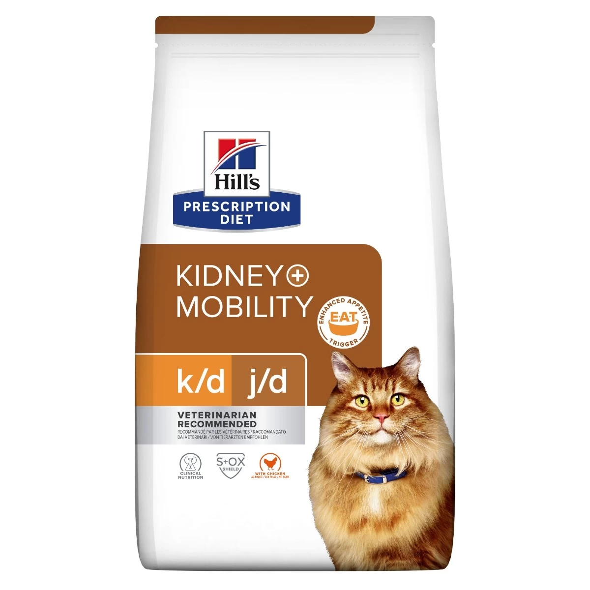 Hill's Prescription Diet K/D + Mobility Croquettes Pour Chat Au Poulet 4 Hill's Prescription Diet K/D + Mobility Croquettes Pour Chat Au Poulet – Image 2