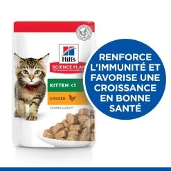 Hill's Science Plan Kitten Multipack 12 Sachets Repas Pour Chaton Poulet Et Poisson -Alimen Tation Chats 52742211503 2 science plan chaton sachet repas pack mixte poulet poisson