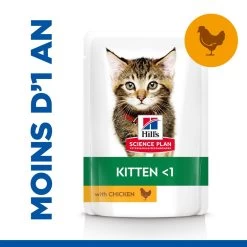 Hill's Science Plan Kitten Multipack 12 Sachets Repas Pour Chaton Poulet Et Poisson -Alimen Tation Chats 52742211503 5 science plan chaton sachet repas pack mixte poulet poisson