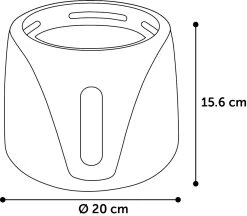 Flamingo Fontaine à Eau Sensor Adriana Noir -Alimen Tation Chats 561213 T 01