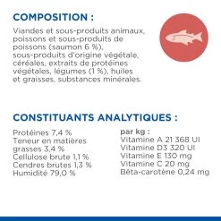 HILL'S SCIENCE PLAN HEALTHY CUISINE MIJOTÉS POUR CHAT ADULTE STÉRILISÉ AU POULET ET AU SAUMON 12X80G -Alimen Tation Chats Hills science plan chat adult sterilised cat healthy cuisine mijotes sachet repas poulet saumon 12x80g 7 FR