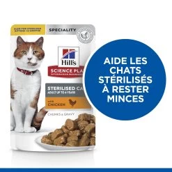Hill's Science Plan Adult Sterilised Pack Mixte Sachets Repas Chat - 12 X 85g (3 Poulet, 3 Dinde, 3 Saumon, 3 Truite) 18 Hill's Science Plan Adult Sterilised Pack Mixte Sachets Repas Chat - 12 X 85g (3 Poulet, 3 Dinde, 3 Saumon, 3 Truite) -Alimen Tation Chats Hills science plan chat adult sterilised sachet repas pack mixte poulet dinde saumon truite 5 FR