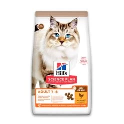 Hill's Science Plan No Grain Croquettes Sans Céréales Pour Chat Adulte Au Poulet - 1.5Kg