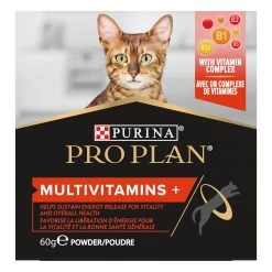 Purina PRO PLAN MULTIVITAMINS+ CHAT ALIMENT COMPLEMENTAIRE - 60G -Alimen Tation Chats PRO PLAN MULTIVITAMINS CAT SUPPLEMENT 60G 2 FR