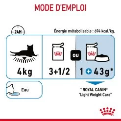 Royal Canin Light Weight Care En Sauce Pour Chat 12 Sachets De 85g -Alimen Tation Chats Royal Canin Light Weight Care Gravy Chat FR 10