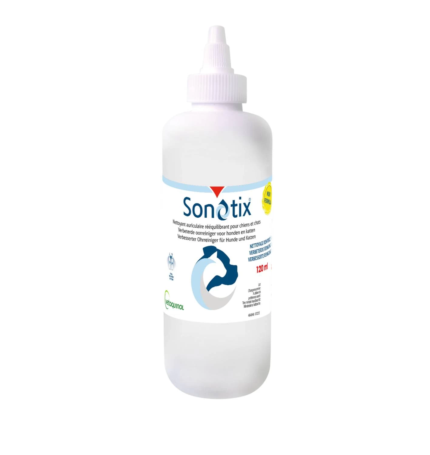 Vetoquinol Sonotix 120ml - Nettoyant Auriculaire 4 Vetoquinol Sonotix 120ml - Nettoyant Auriculaire – Image 2