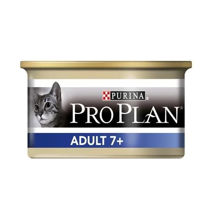 Purina Pro Plan Adult 7+ Chat Boîtes 24x85g 3 Purina Pro Plan Adult 7+ Chat Boîtes 24x85g