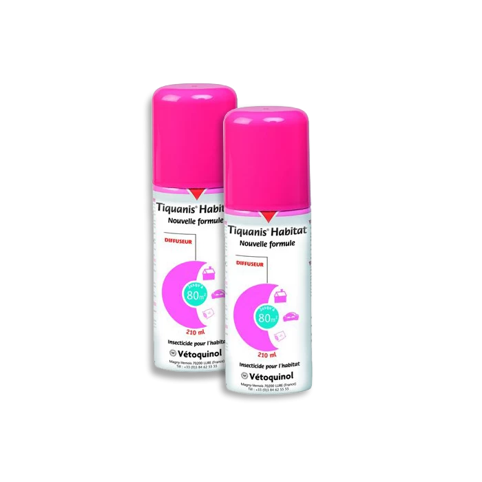 Vetoquinol TIQUANIS Habitat Diffuseur - Lot De 2 Diffuseurs De 210ml 3 Vetoquinol TIQUANIS Habitat Diffuseur - Lot De 2 Diffuseurs De 210ml