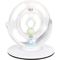 Flamingo Jouet Chat Roue Dita Blanc 26x26x27,5cm