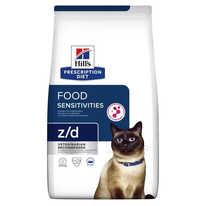 Hill's Prescription Diet Z/D Food Sensitivities Croquettes Pour Chat Au Poulet 3 Hill's Prescription Diet Z/D Food Sensitivities Croquettes Pour Chat Au Poulet
