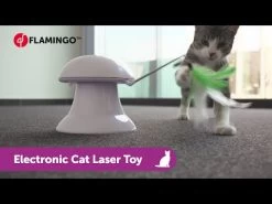 Flamingo Jouet Chat Laser Avec Plumes 2in1 -Alimen Tation Chats hqdefault 4