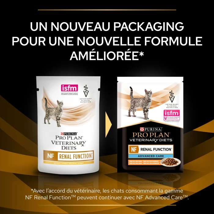 Purina Pro Plan Veterinary Diet NF Chat Sachets 10x85g 3 Purina Pro Plan Veterinary Diet NF Chat Sachets 10x85g
